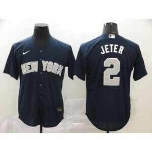 Mens Kids  Derek Jeter Navy Stitched Jersey
